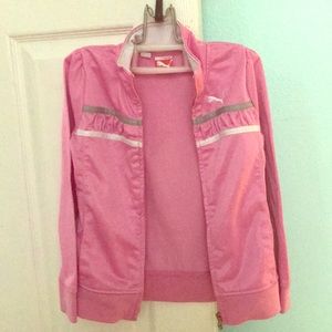 Kids Pink puma jacket